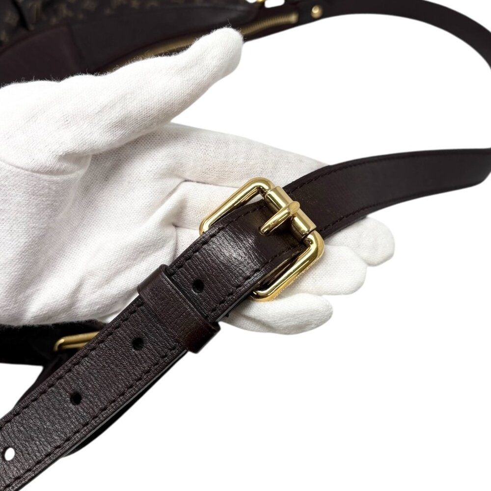 LOUIS VUITTON Vintage Monogram Rhapsody Crossbody Bag Brown Gold Canvas [106263] - Picture 12 of 14